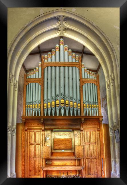 Church Organ Framed Print by Mike Gorton
