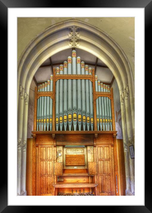 Church Organ Framed Mounted Print by Mike Gorton