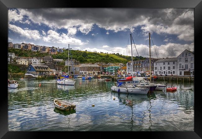 Mevagissey Inner harbour Cornwall Framed Print by Mike Gorton