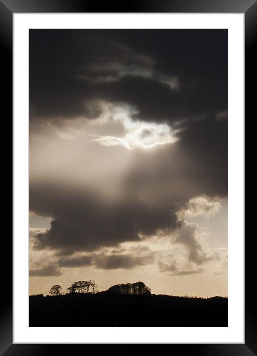 And The Heavens Opened Framed Mounted Print by Mike Gorton