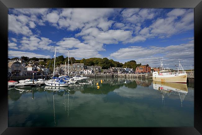 Padstow Harbour Framed Print by Mike Gorton