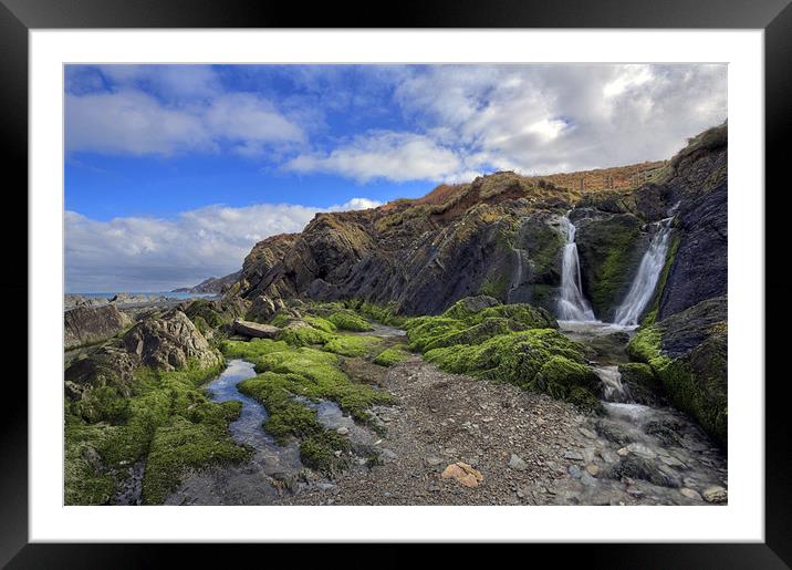 Lee Waterfall 2 Framed Mounted Print by Mike Gorton