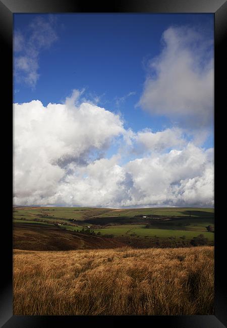 Bright Autumn Day on Exmoor Framed Print by Mike Gorton