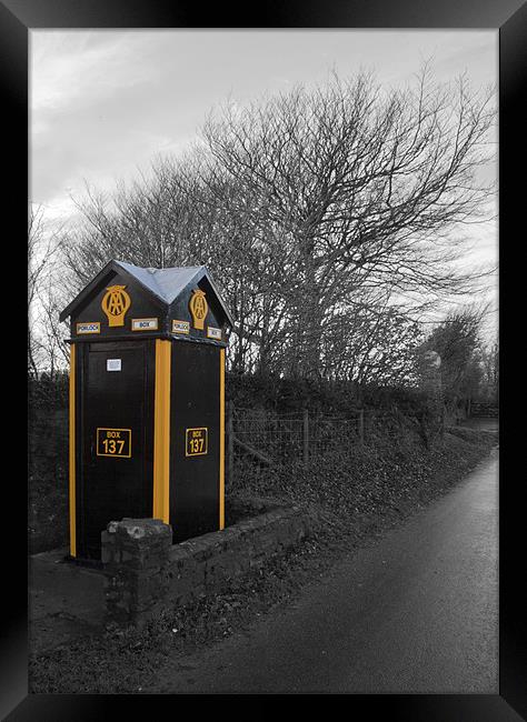 Help on the road To Porlock Framed Print by Mike Gorton