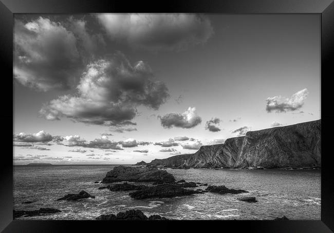 Clouds Over Hartland Quay Framed Print by Mike Gorton