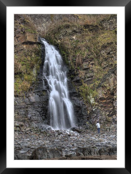Bucks Mill Waterfall North Devon Framed Mounted Print by Mike Gorton