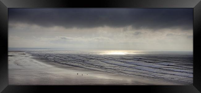 Winters Day on Saunton Sands Framed Print by Mike Gorton