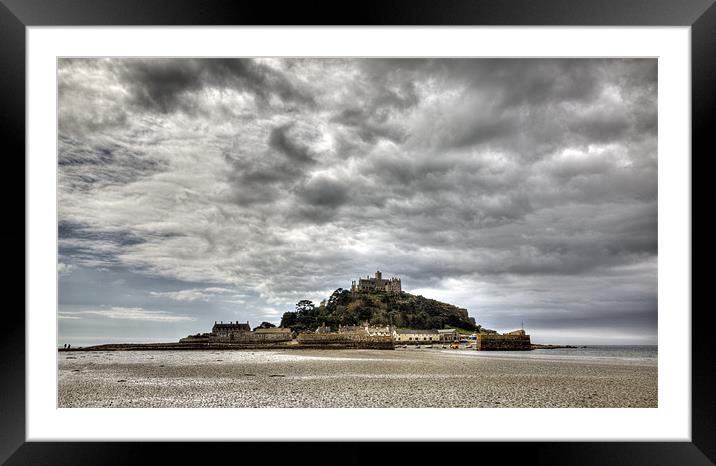 St Michael's Mount Cornwall (Pano) Framed Mounted Print by Mike Gorton