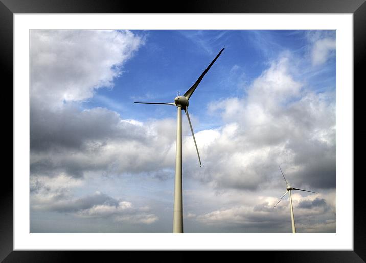 Wind Turbines Framed Mounted Print by Mike Gorton