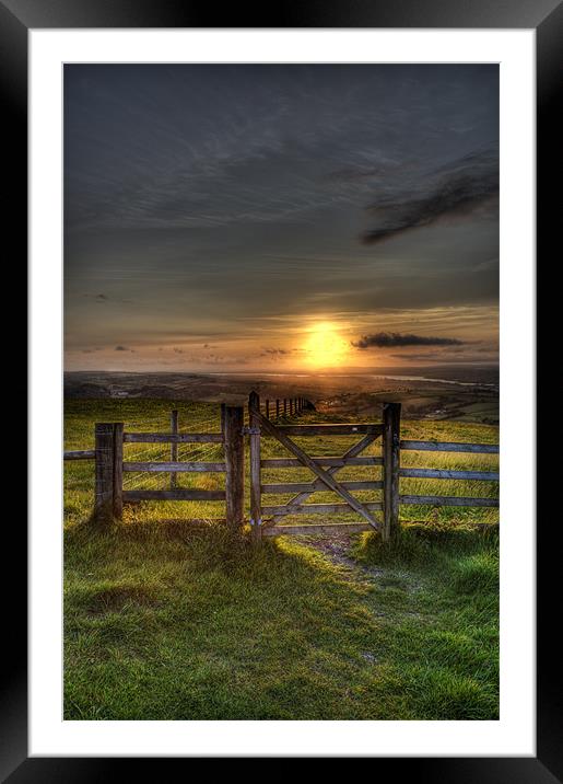 Gateway to the Sunset Framed Mounted Print by Mike Gorton