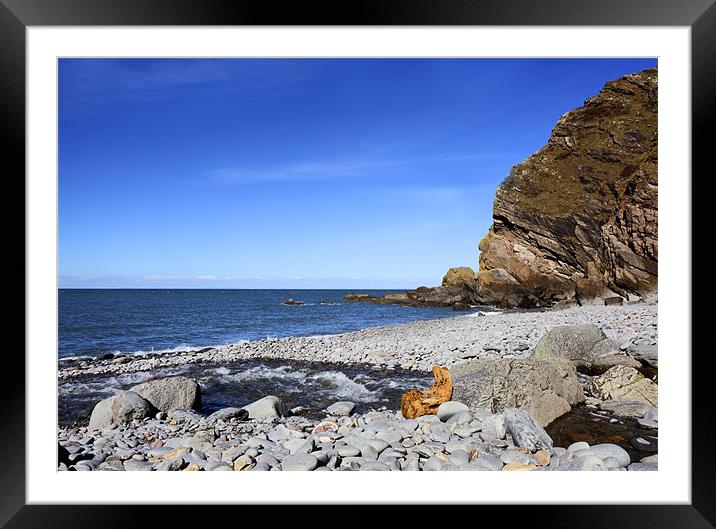 Heddons Mouth North Devon Framed Mounted Print by Mike Gorton