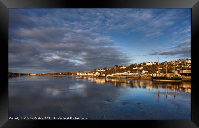 Bideford with Kathleen and May Framed Print by Mike Gorton
