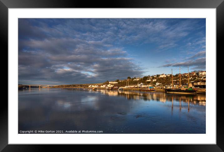 Bideford with Kathleen and May Framed Mounted Print by Mike Gorton