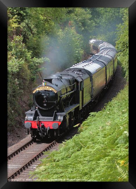 The Severn Valley Limited Steam Train Framed Print by Mike Gorton