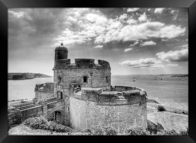 St Mawes Castle Framed Print by Mike Gorton
