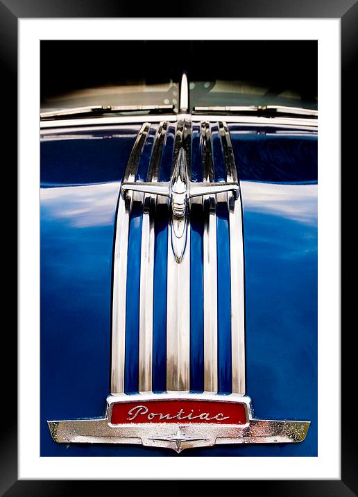 Pontiac Hood Framed Mounted Print by Shaun White