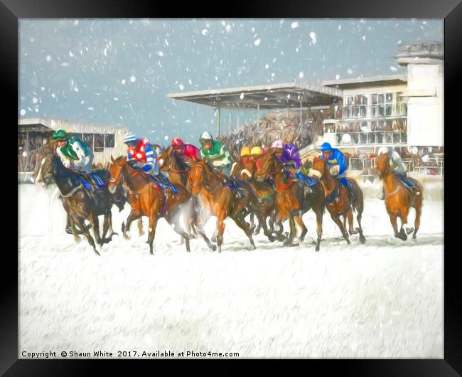 Winter Racing Framed Print by Shaun White