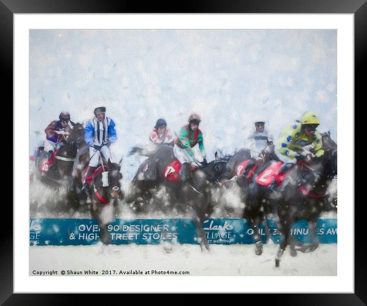 Winter Jumps Framed Mounted Print by Shaun White