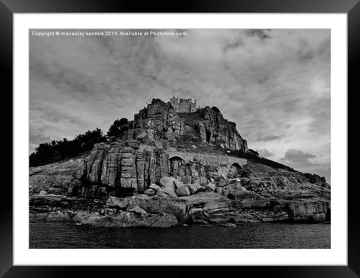 St michaels mount Framed Mounted Print by macaulay sanders
