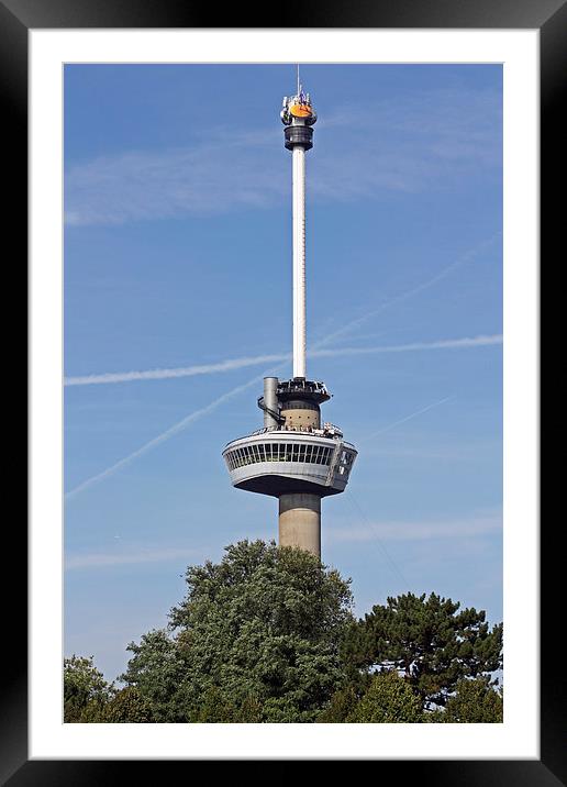 Euromast Rotterdam Framed Mounted Print by Piet Peters