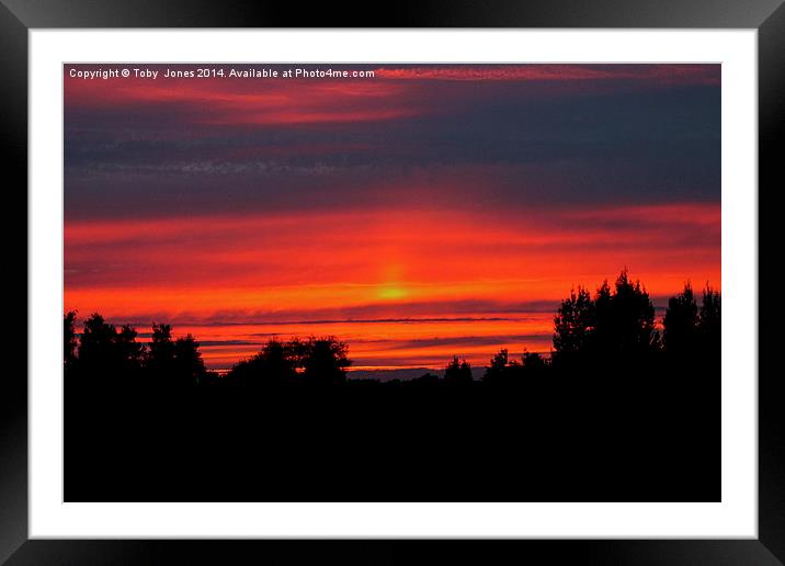 Peak District Skyline Framed Mounted Print by Toby  Jones