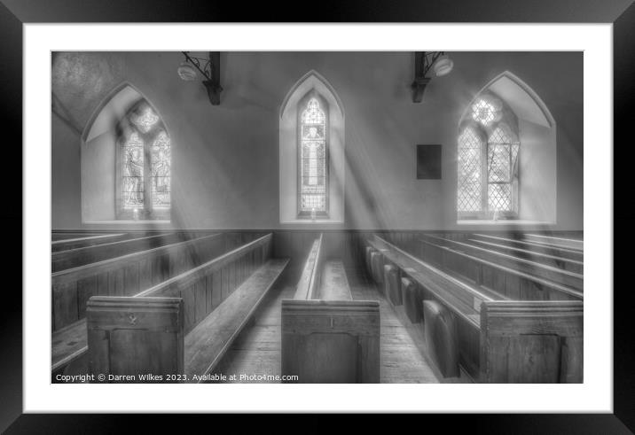 St Michaels And The All Angels  North Wales Framed Mounted Print by Darren Wilkes