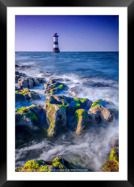 Trwyn Du Lighthouse - Anglesey North Wales  Framed Mounted Print by Darren Wilkes