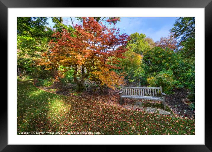 A Tranquil Autumn Escape Framed Mounted Print by Darren Wilkes