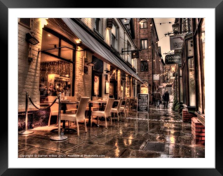 Rainy Day Reflections Framed Mounted Print by Darren Wilkes