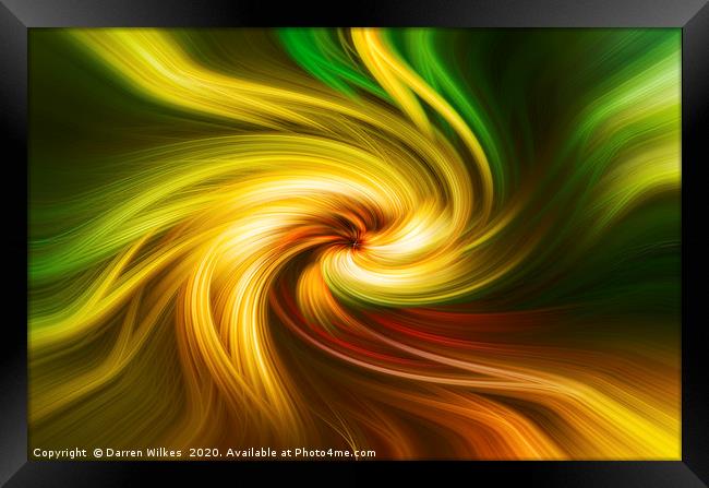 Autumn Swirls  Framed Print by Darren Wilkes