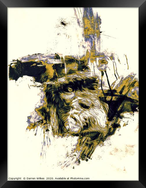 Chimpanzee Art  Framed Print by Darren Wilkes