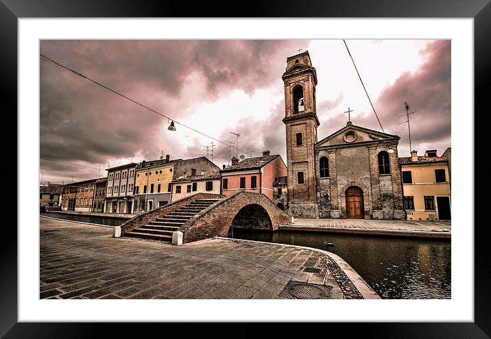 Carmine Church at Comacchio, Italy Framed Mounted Print by Guido Parmiggiani