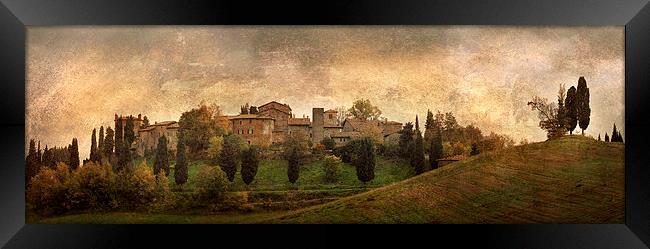 Landscape of Serravalle, Italy Framed Print by Guido Parmiggiani