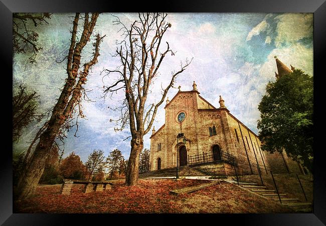 Church Levizzano in autumn, Modena Italy Framed Print by Guido Parmiggiani