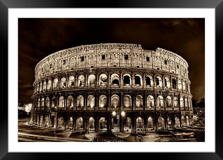 colosseum, coliseum Framed Mounted Print by Guido Parmiggiani
