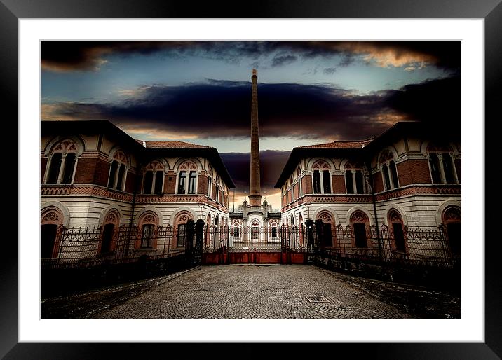 Ideal Village of work Framed Mounted Print by Guido Parmiggiani