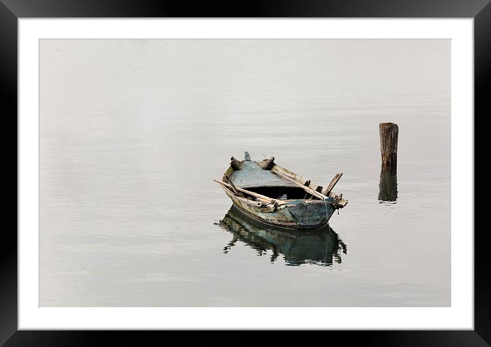 Boat  Framed Mounted Print by Guido Parmiggiani