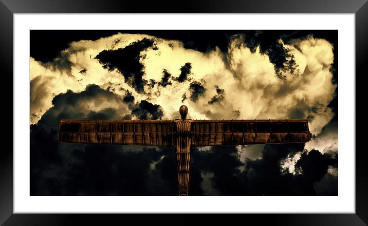   The Angel of the North Framed Mounted Print by Guido Parmiggiani