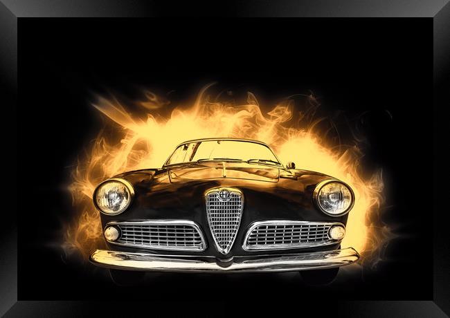 Alfa Romeo Giulietta sprint coupè Framed Print by Guido Parmiggiani