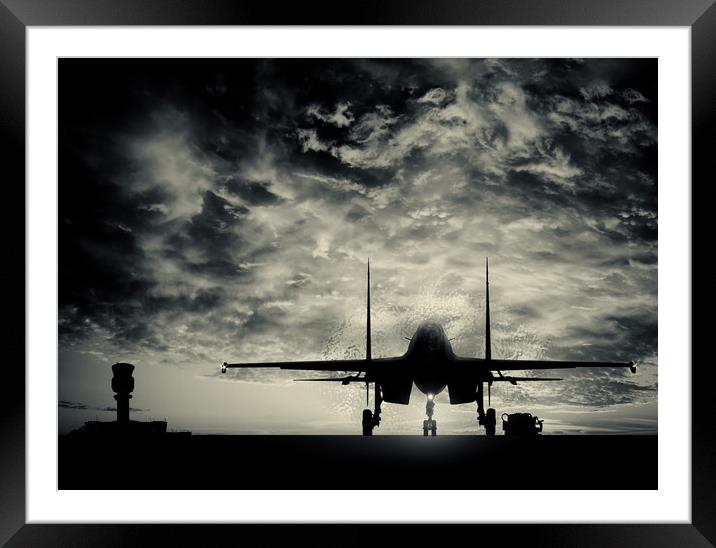 MIG-29 Framed Mounted Print by Guido Parmiggiani