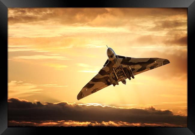 Vulcan bomber Framed Print by Guido Parmiggiani