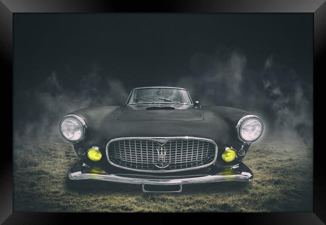 old car Maserati Framed Print by Guido Parmiggiani