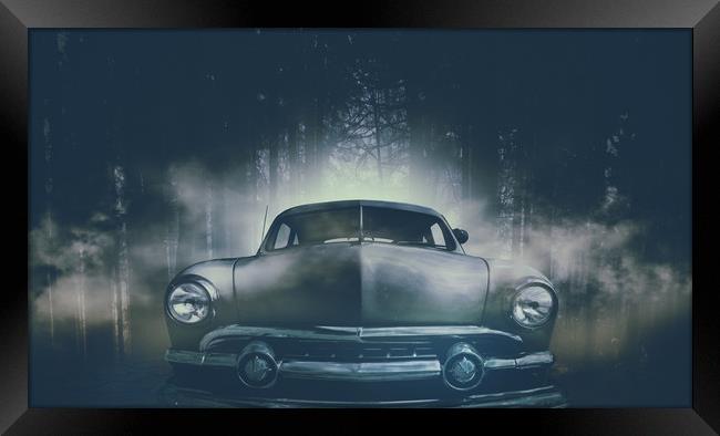 shoebox ford in the forest. Framed Print by Guido Parmiggiani