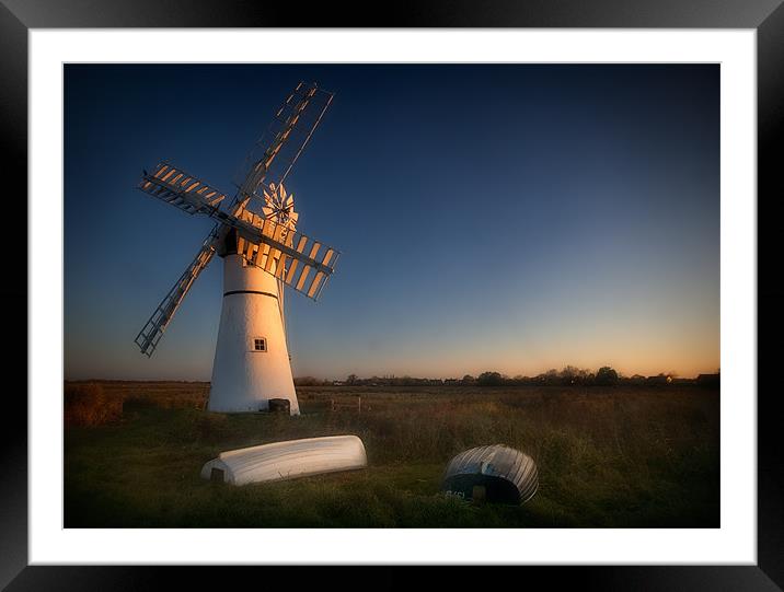 Thurne Windpump Framed Mounted Print by Keith Naylor