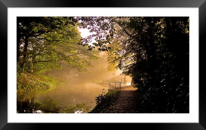  Sunrise on the canal Framed Mounted Print by Spenser Davies