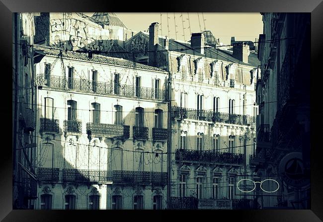 Montpellier Façades Framed Print by Marco Buresti