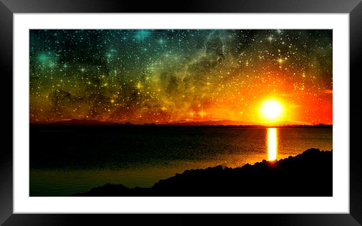 In Space Framed Mounted Print by Patrick Pesla