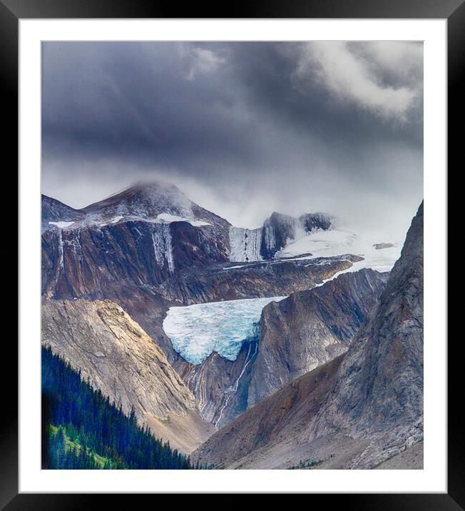 Maligne Lake Mountains Framed Mounted Print by Ceri Jones