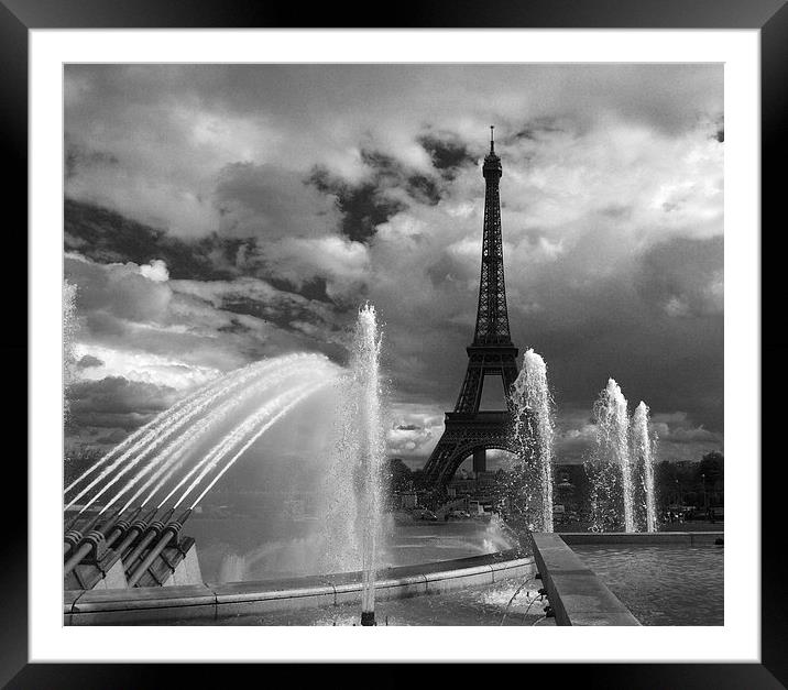 Eiffel Tower Framed Mounted Print by Ceri Jones