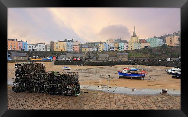 Tenby Harbour Framed Print by Ceri Jones